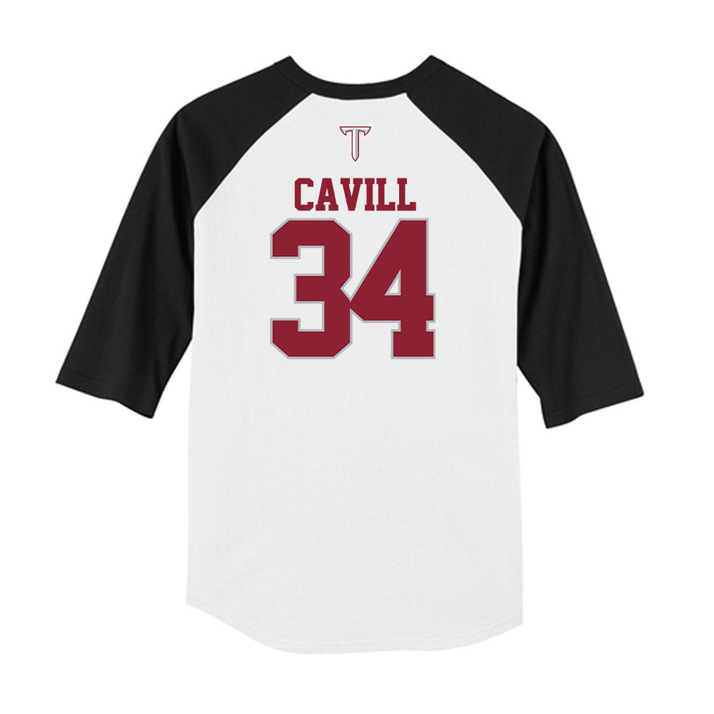 Troy - NCAA Baseball : Blake Cavill - USA Raglan Raglan Shirt-1