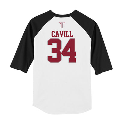 Troy - NCAA Baseball : Blake Cavill - USA Raglan Raglan Shirt-1