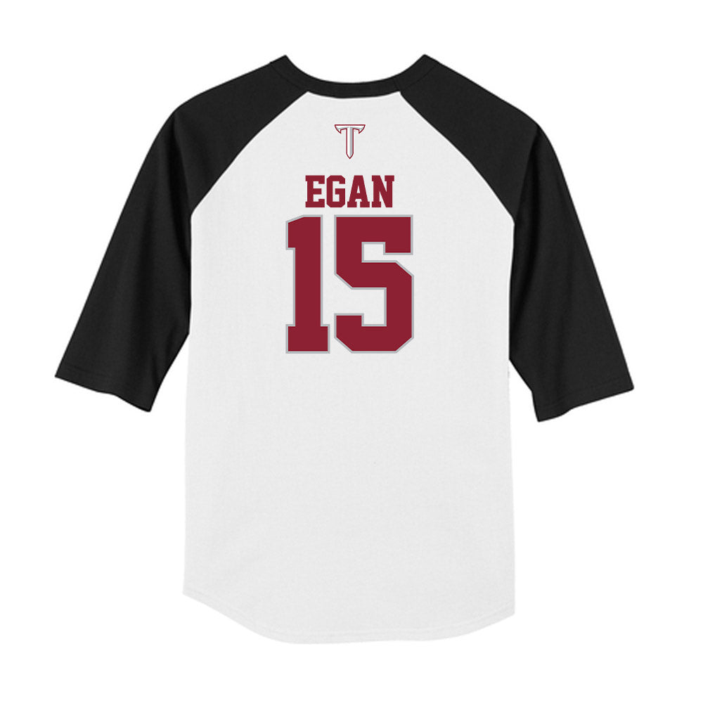 Troy - NCAA Baseball : Tommy Egan - USA Raglan Raglan Shirt-1