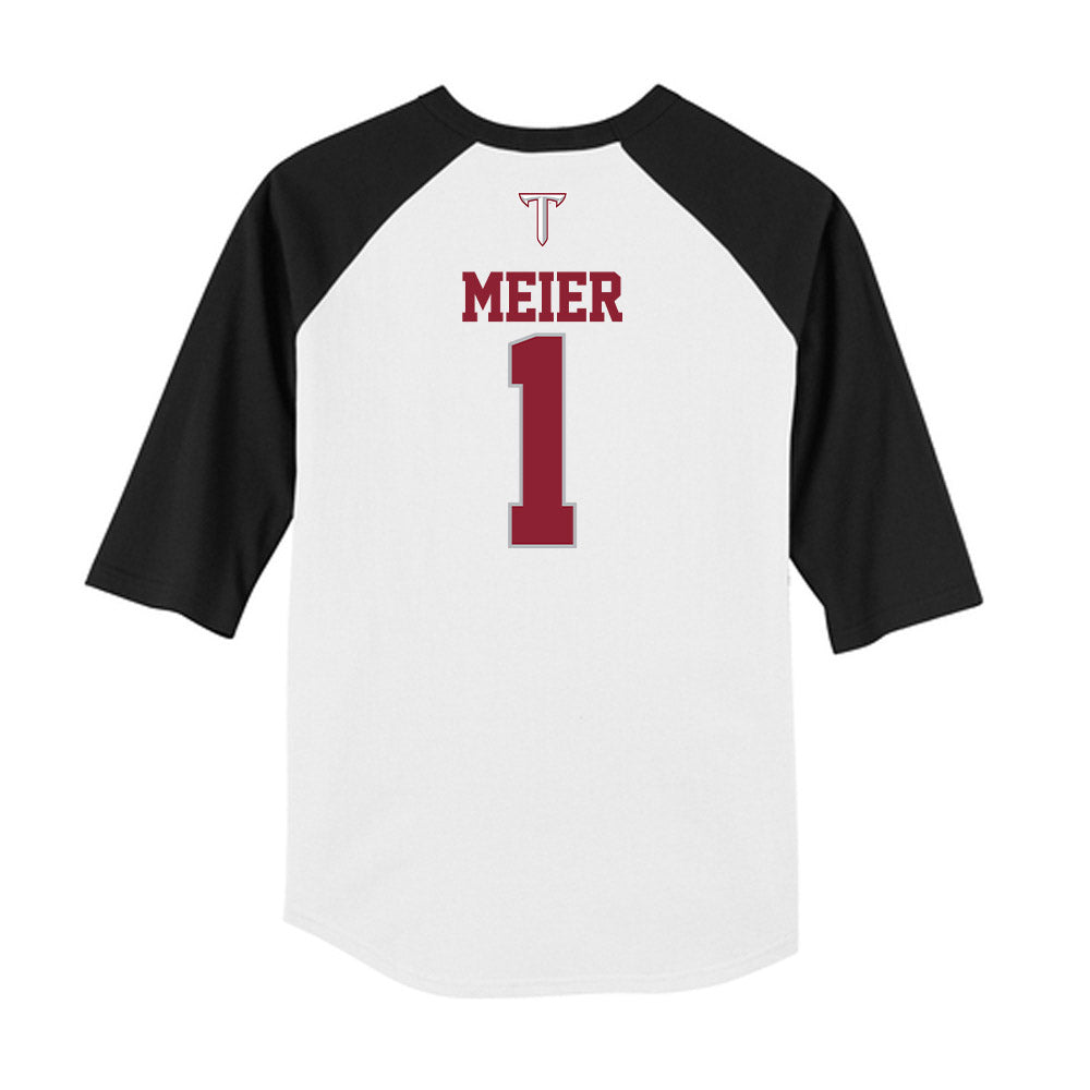 Troy - NCAA Baseball : Steven Meier - USA Raglan Raglan Shirt-1