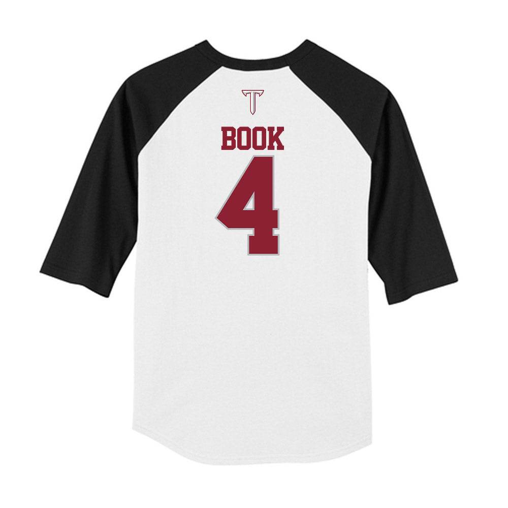 Troy - NCAA Baseball : Nolan Book - USA Raglan Raglan Shirt-1