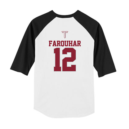 Troy - NCAA Baseball : Tate Farquhar - USA Raglan Youth Raglan T-Shirt-1