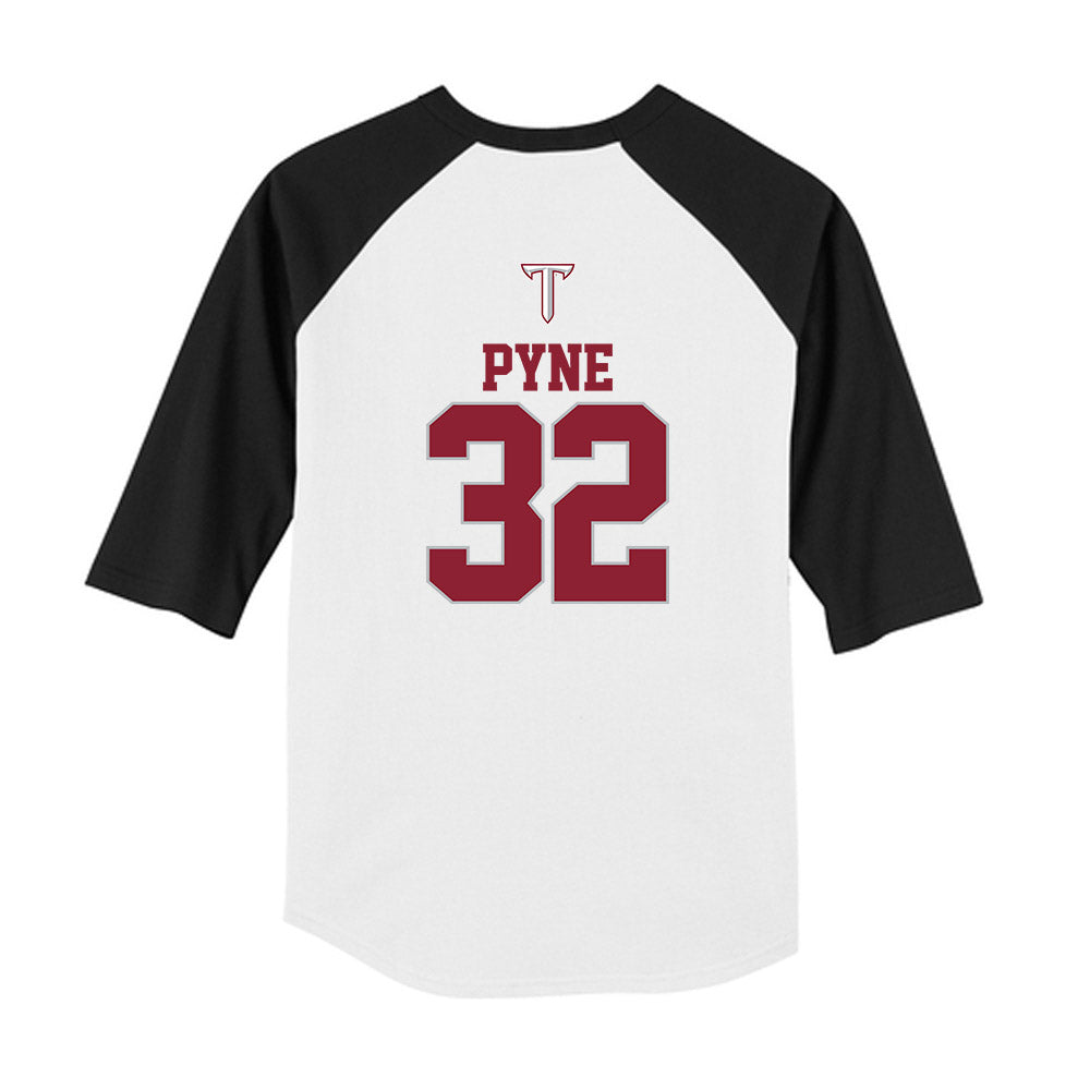Troy - NCAA Baseball : Josh Pyne - USA Raglan Youth Raglan T-Shirt-1