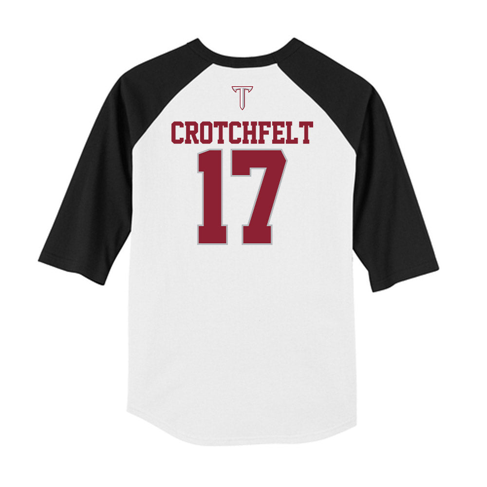 Troy - NCAA Baseball : Zach Crotchfelt - USA Raglan Raglan Shirt-1