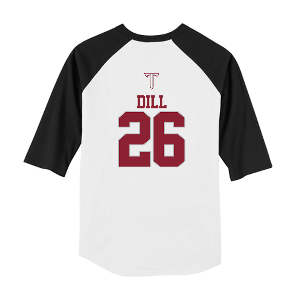 Troy - NCAA Baseball : Matthew Dill - USA Raglan Youth Raglan T-Shirt-1