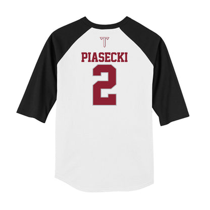 Troy - NCAA Baseball : Aaron Piasecki - USA Raglan Raglan Shirt-1