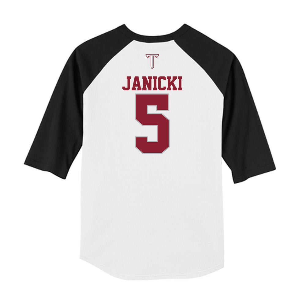Troy - NCAA Baseball : James Janicki - USA Raglan Raglan Shirt-1