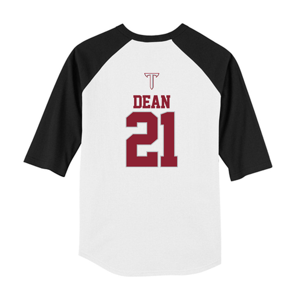 Troy - NCAA Baseball : Blake Dean - USA Raglan Youth Raglan T-Shirt-1