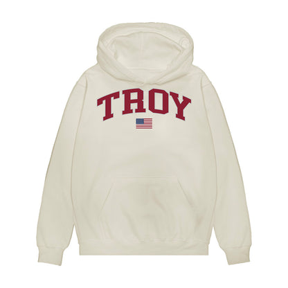 Troy - NCAA Baseball : Jabe Boroff - USA Raglan Premium Hooded Sweatshirt-0