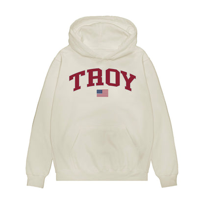 Troy - NCAA Baseball : Jackson Lucas - USA Raglan Premium Hooded Sweatshirt-0