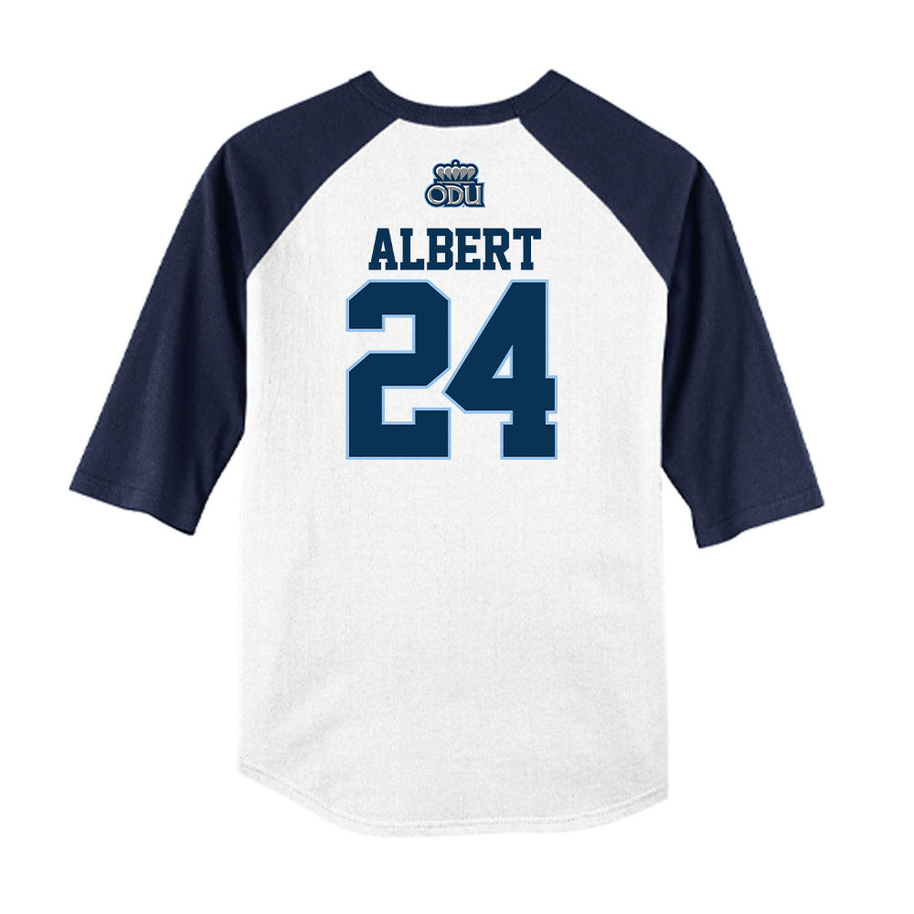 Old Dominion - NCAA Baseball : Davis Albert - USA Raglan Raglan Shirt-1