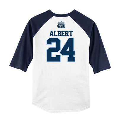 Old Dominion - NCAA Baseball : Davis Albert - USA Raglan Raglan Shirt-1