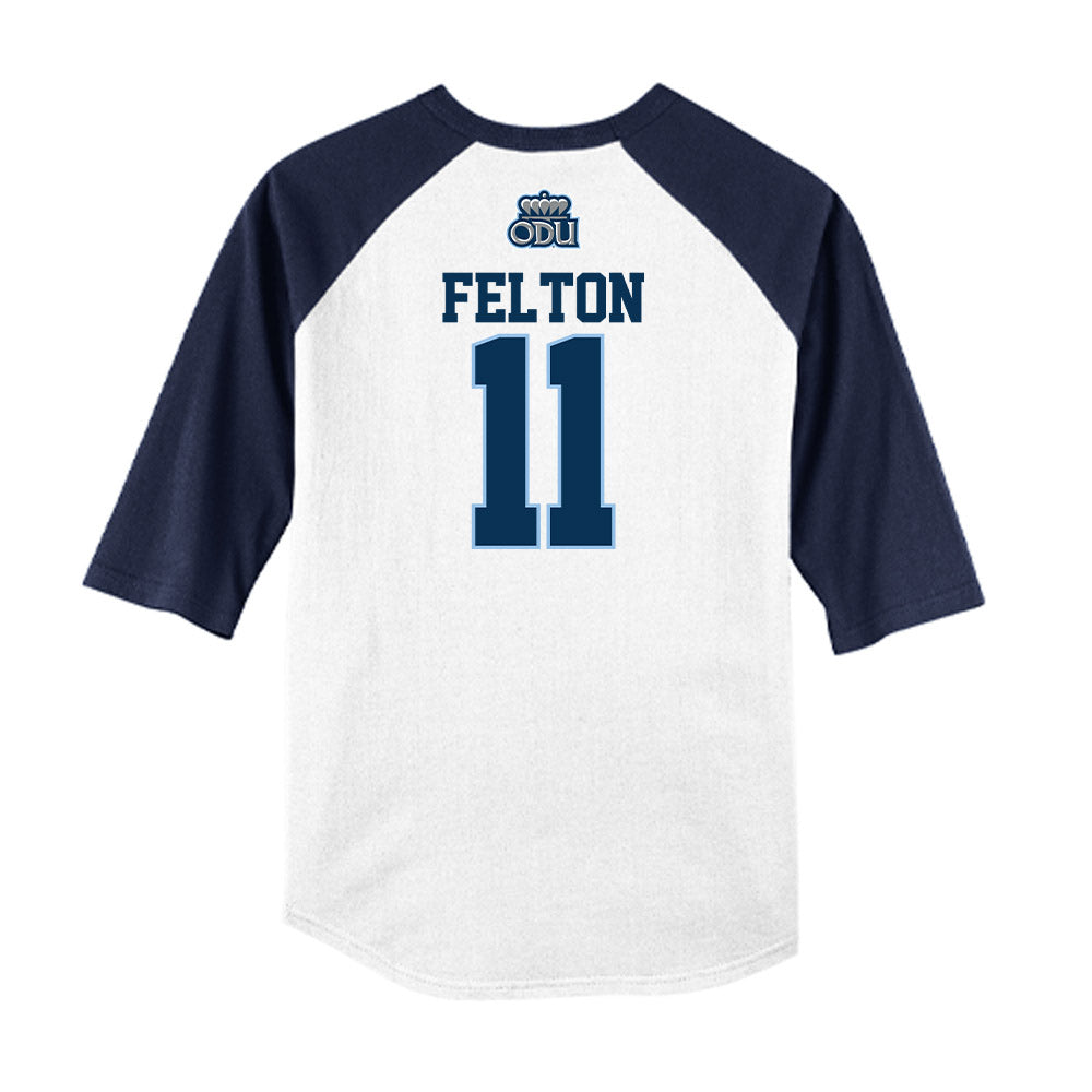 Old Dominion - NCAA Baseball : Nick Felton - USA Raglan Raglan Shirt-1
