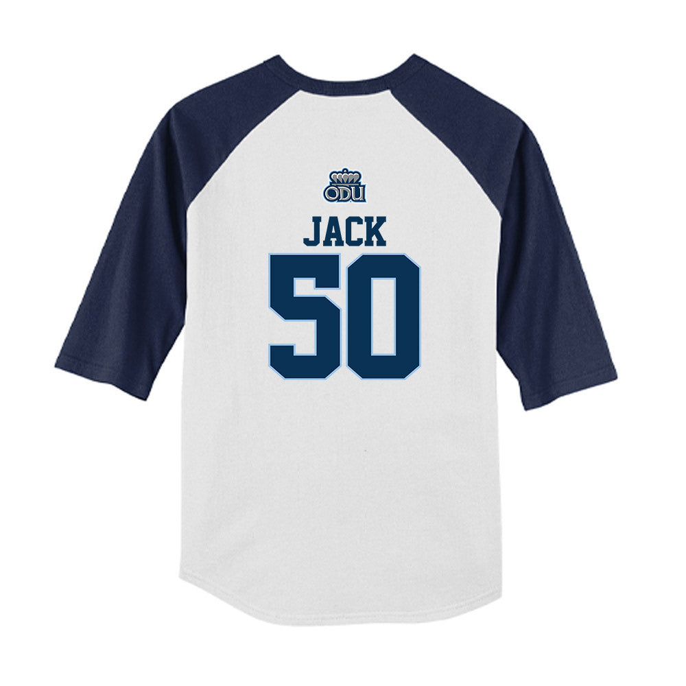Old Dominion - NCAA Baseball : Maddox Jack - USA Raglan Youth Raglan T-Shirt-1