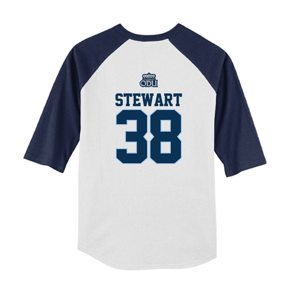 Old Dominion - NCAA Baseball : Liam Stewart - USA Raglan Youth Raglan T-Shirt-1
