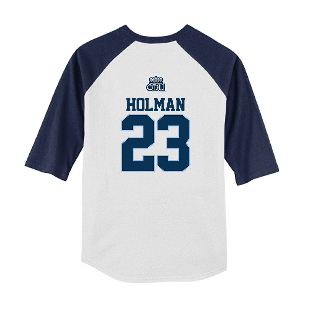 Old Dominion - NCAA Baseball : Evan Holman - USA Raglan Youth Raglan T-Shirt-1