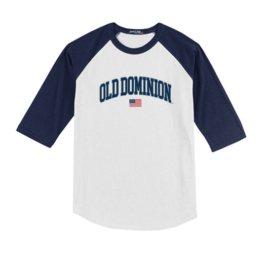 Old Dominion - NCAA Baseball : Sawyer Conradt - USA Raglan Youth Raglan T-Shirt-0