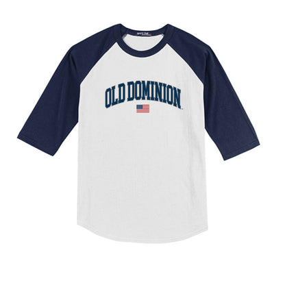 Old Dominion - NCAA Baseball : Liam Stewart - USA Raglan Youth Raglan T-Shirt-0