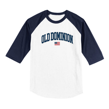 Old Dominion - NCAA Baseball : Davis Albert - USA Raglan Raglan Shirt-0