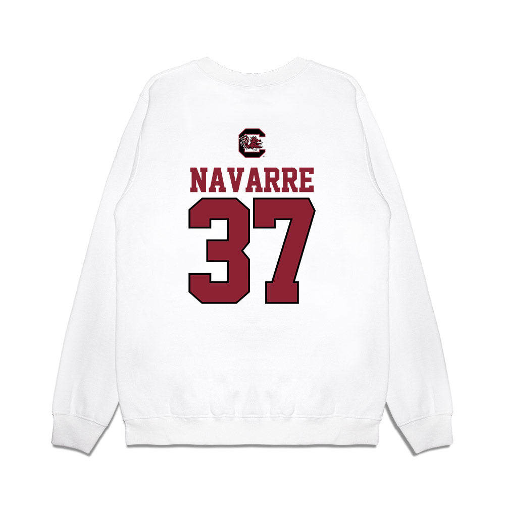 South Carolina - NCAA Baseball : Bryce Navarre - USA Premium Crewneck Sweatshirt-1