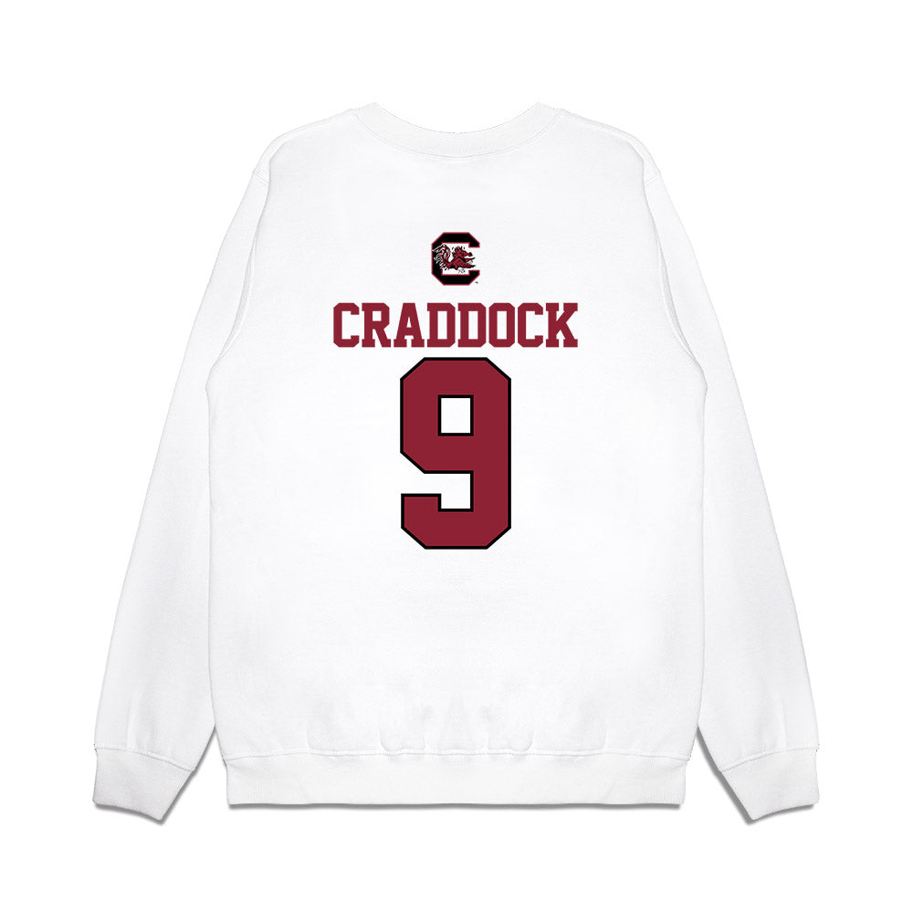 South Carolina - NCAA Baseball : Will Craddock - USA Premium Crewneck Sweatshirt-1