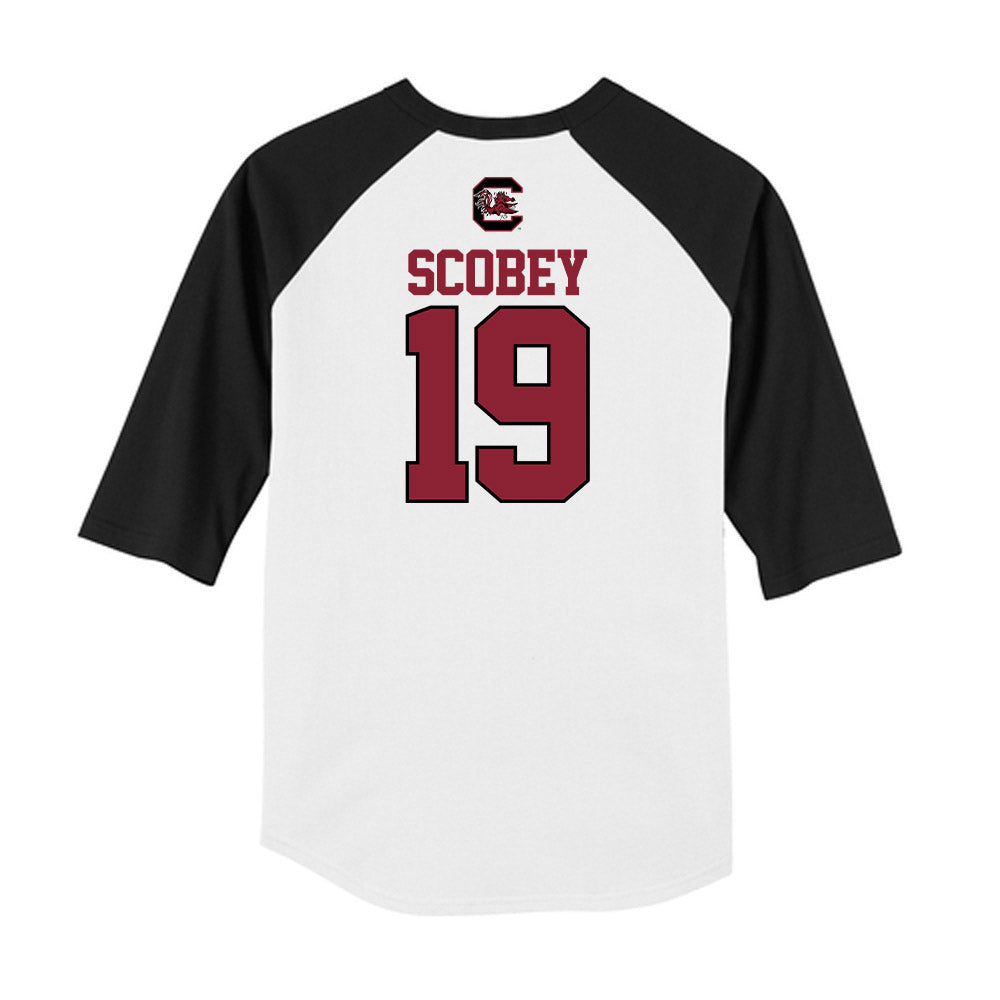 South Carolina - NCAA Baseball : KJ Scobey - USA Raglan Shirt-1