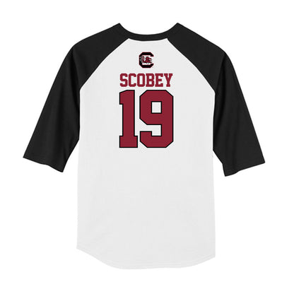 South Carolina - NCAA Baseball : KJ Scobey - USA Raglan Shirt-1