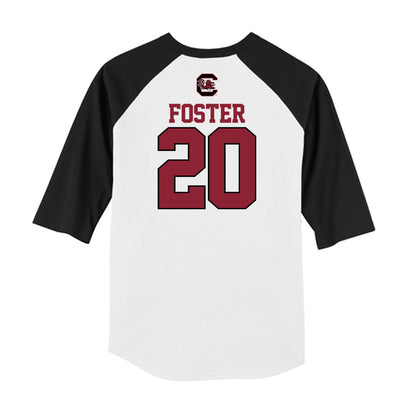 South Carolina - NCAA Baseball : Elijah Foster - USA Raglan Shirt-1
