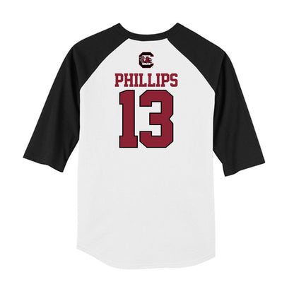 South Carolina - NCAA Baseball : Amp Phillips - USA Raglan Shirt-1
