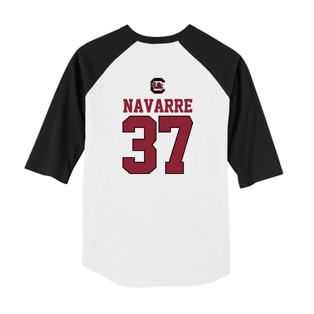 South Carolina - NCAA Baseball : Bryce Navarre - USA Youth Raglan T-Shirt-1