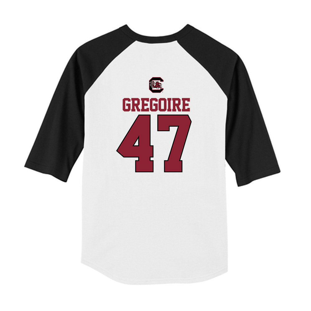 South Carolina - NCAA Baseball : Joshua Gregoire - USA Youth Raglan T-Shirt-1