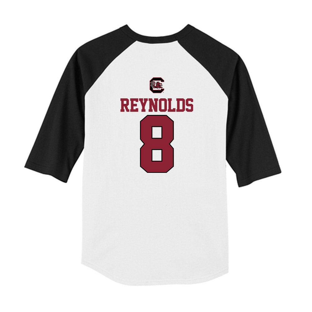 South Carolina - NCAA Baseball : Jack Reynolds - USA Youth Raglan T-Shirt-1
