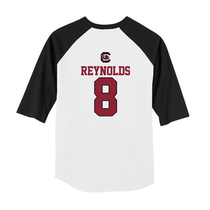 South Carolina - NCAA Baseball : Jack Reynolds - USA Youth Raglan T-Shirt-1