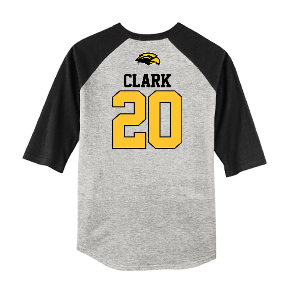 Southern Miss - NCAA Baseball : Camden Clark - USA Raglan Shirt-1