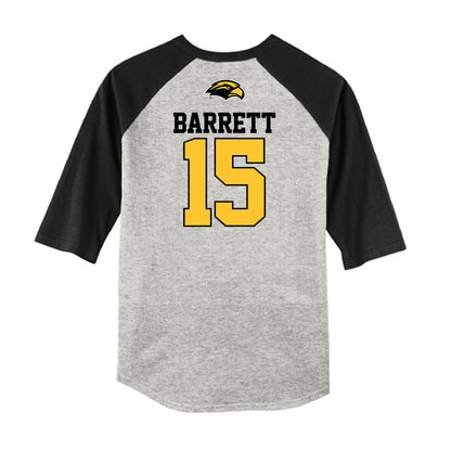 Southern Miss - NCAA Baseball : Drey Barrett - USA Raglan Shirt-1