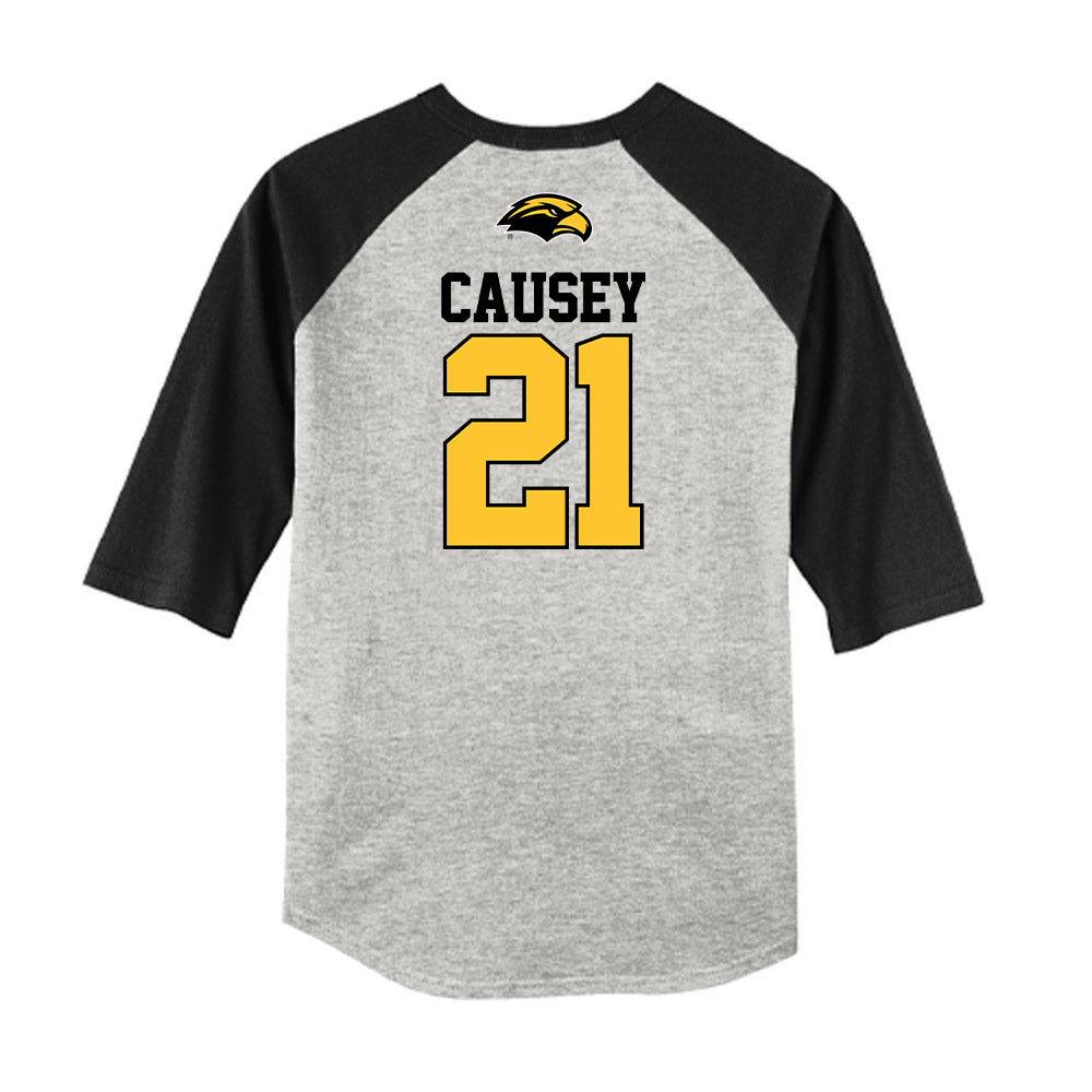 Southern Miss - NCAA Baseball : Dylan Causey - USA Raglan Shirt-1