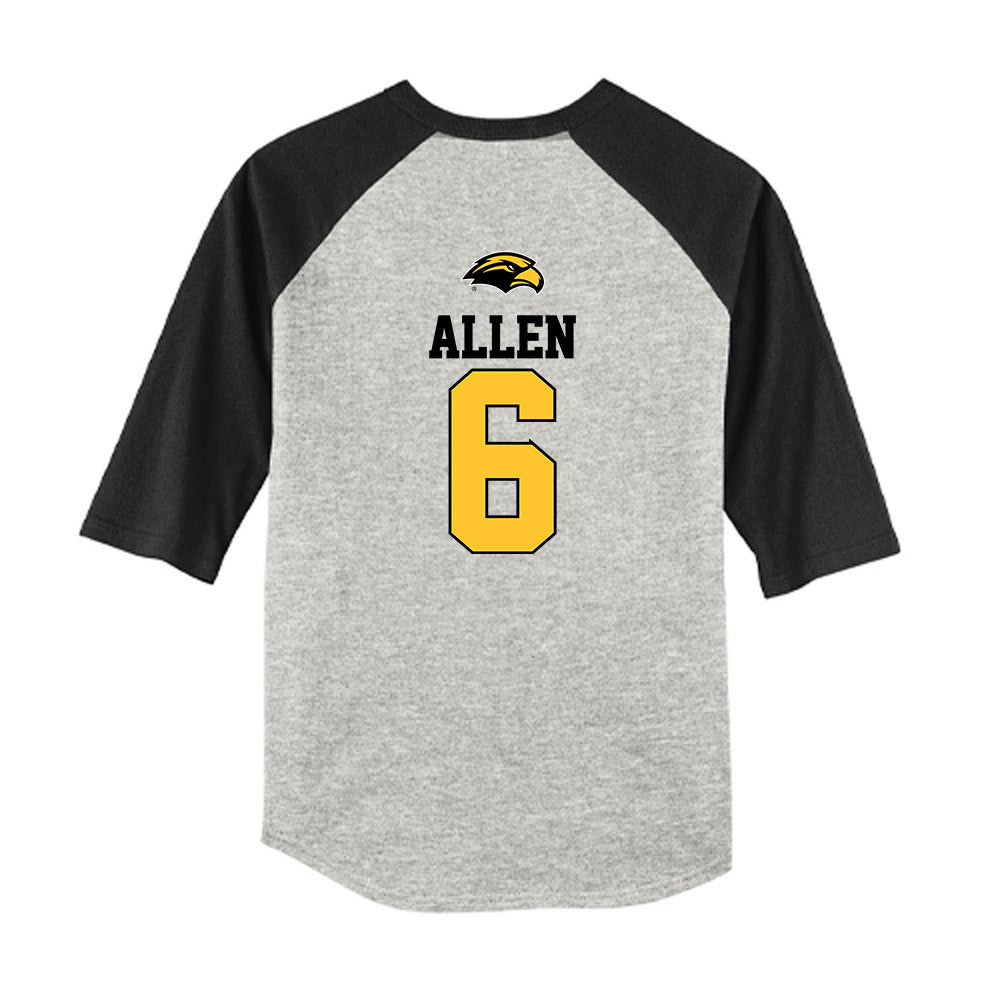 Southern Miss - NCAA Baseball : Colby Allen - USA Youth Raglan T-Shirt-1
