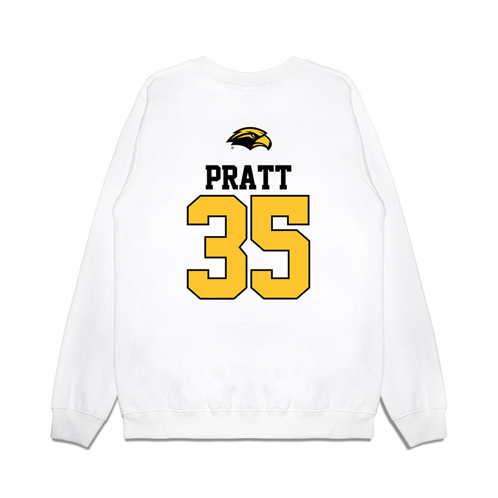 Southern Miss - NCAA Baseball : Logan Pratt - USA Premium Crewneck Sweatshirt-1