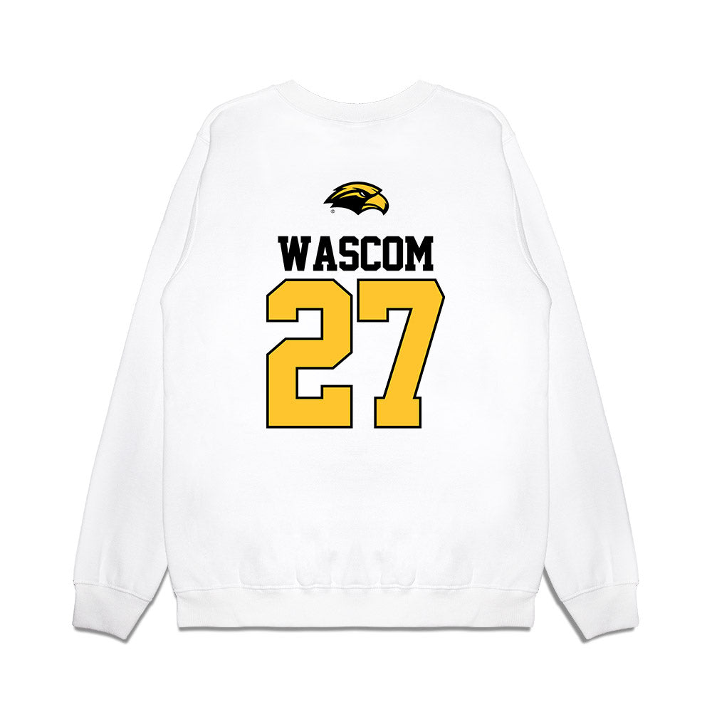 Southern Miss - NCAA Baseball : Micah Wascom - USA Premium Crewneck Sweatshirt-1