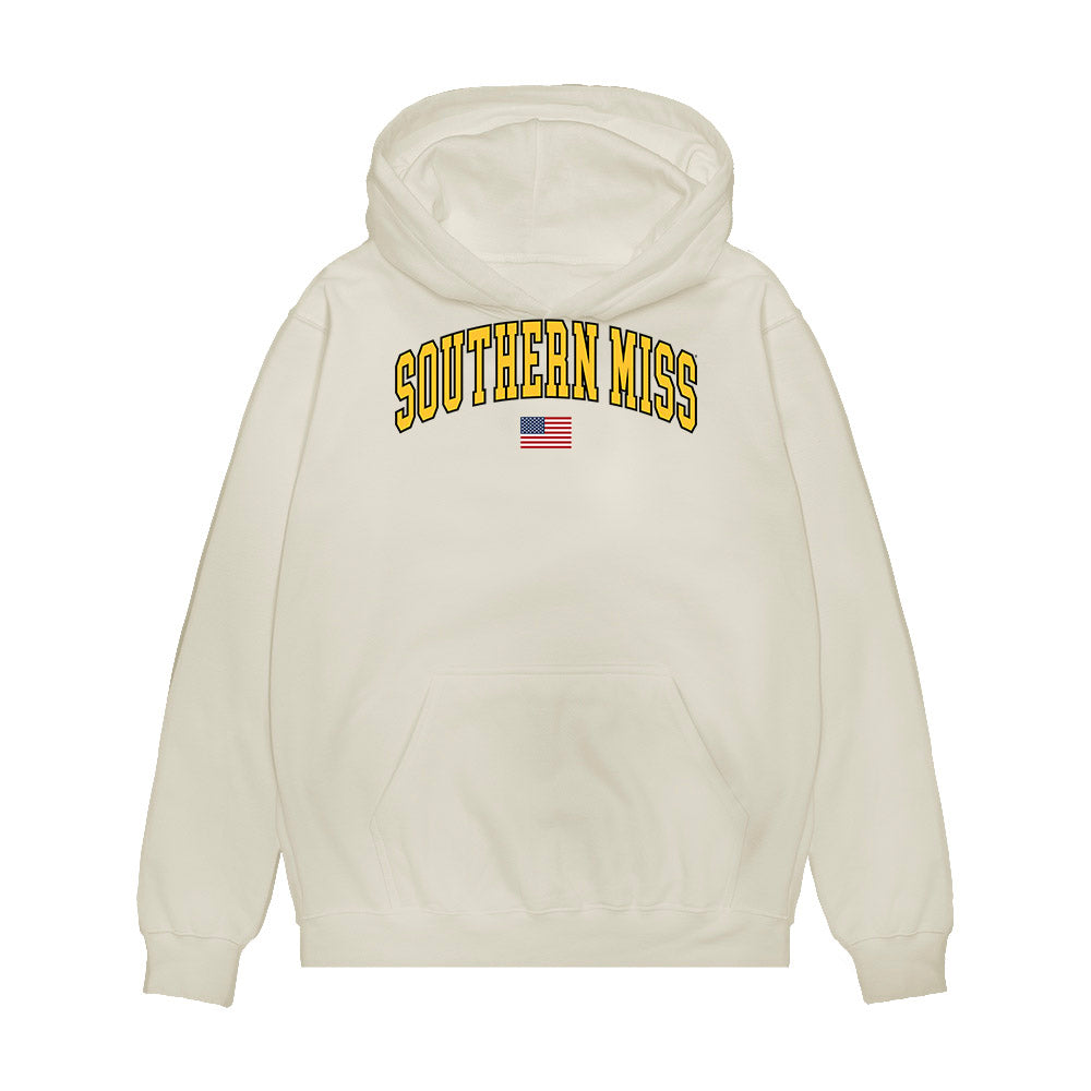 Southern Miss - NCAA Baseball : Cooper Waddle - USA Premium Hooded Sweatshirt-0