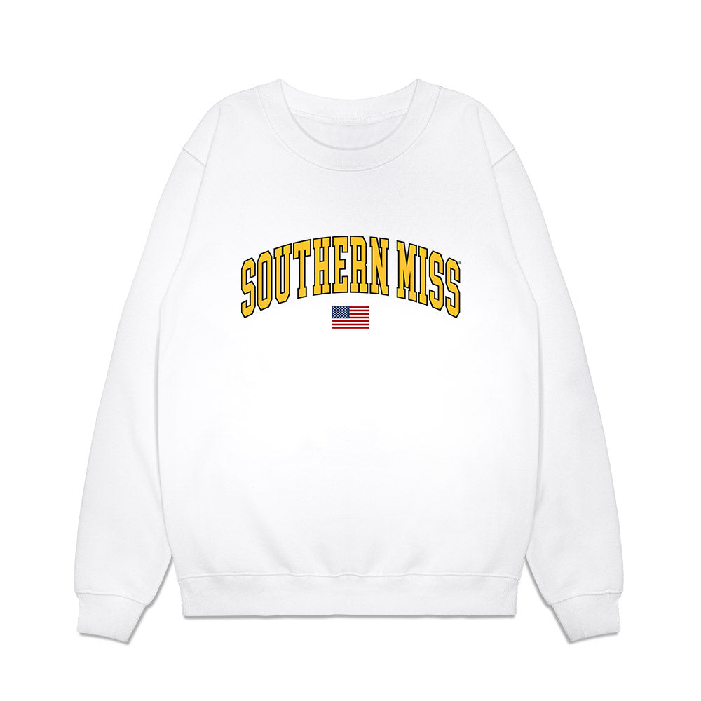 Southern Miss - NCAA Baseball : KL Farr - USA Premium Crewneck Sweatshirt-0