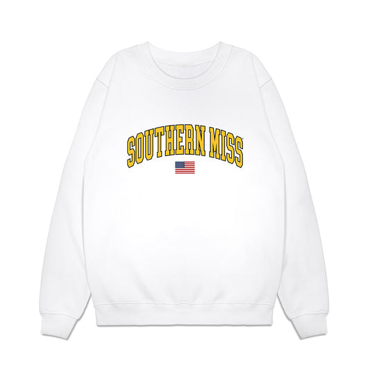 Southern Miss - NCAA Baseball : Davis Gillespie - USA Premium Crewneck Sweatshirt-0