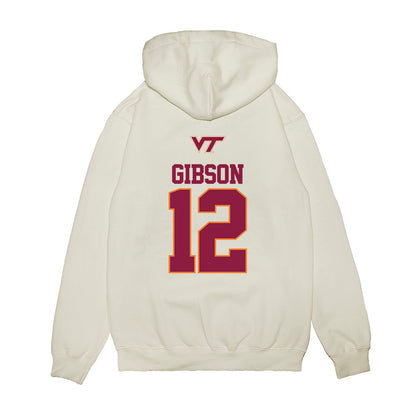 Virginia Tech - NCAA Baseball : Ethan Gibson - USA Premium Hooded Sweatshirt-1