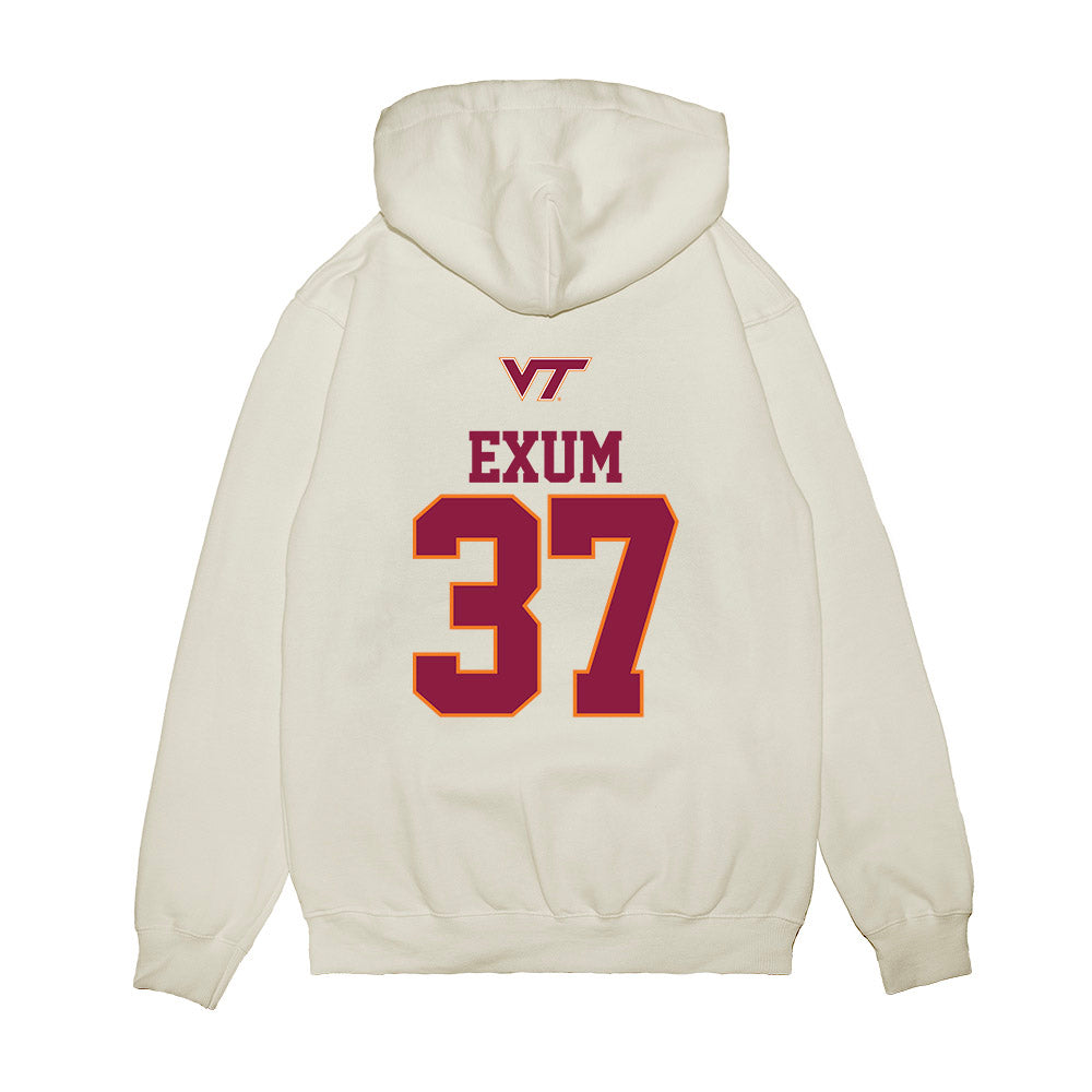 Virginia Tech - NCAA Baseball : Jacob Exum - USA Premium Hooded Sweatshirt-1