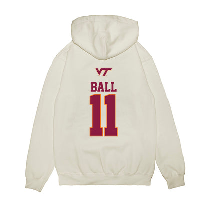 Virginia Tech - NCAA Baseball : Ethan Ball - USA Premium Hooded Sweatshirt-1