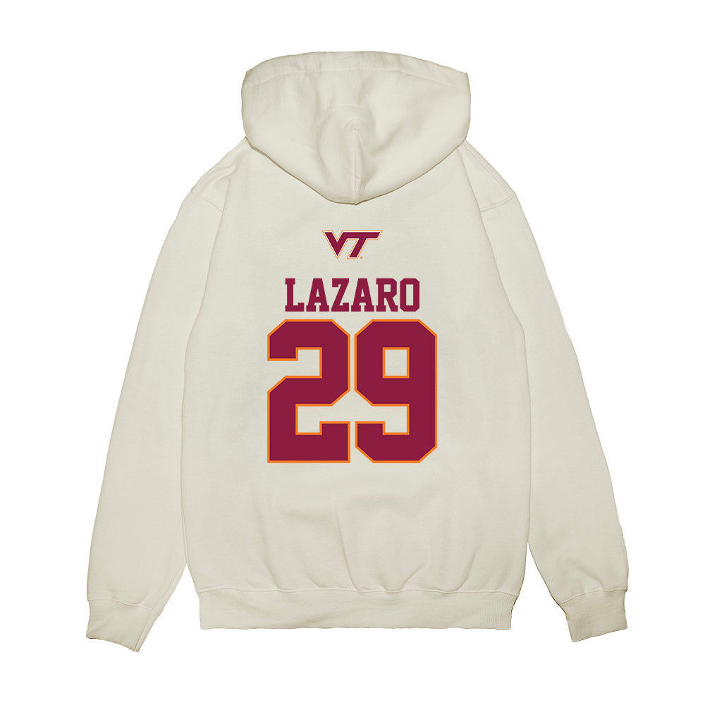 Virginia Tech - NCAA Baseball : Danny Lazaro - USA Premium Hooded Sweatshirt-1
