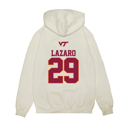 Virginia Tech - NCAA Baseball : Danny Lazaro - USA Premium Hooded Sweatshirt-1