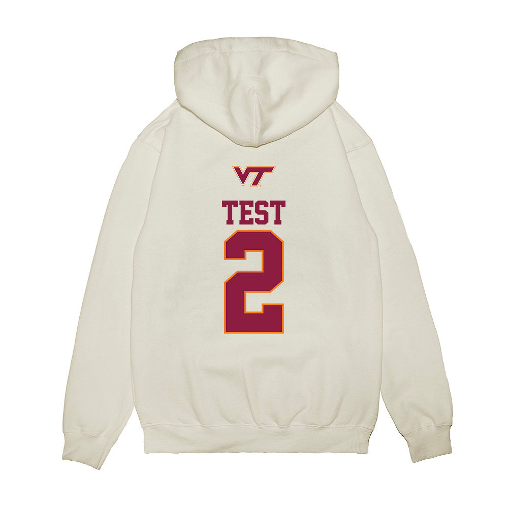 Virginia Tech - NCAA Baseball : Karthik Test - USA Premium Hooded Sweatshirt-1