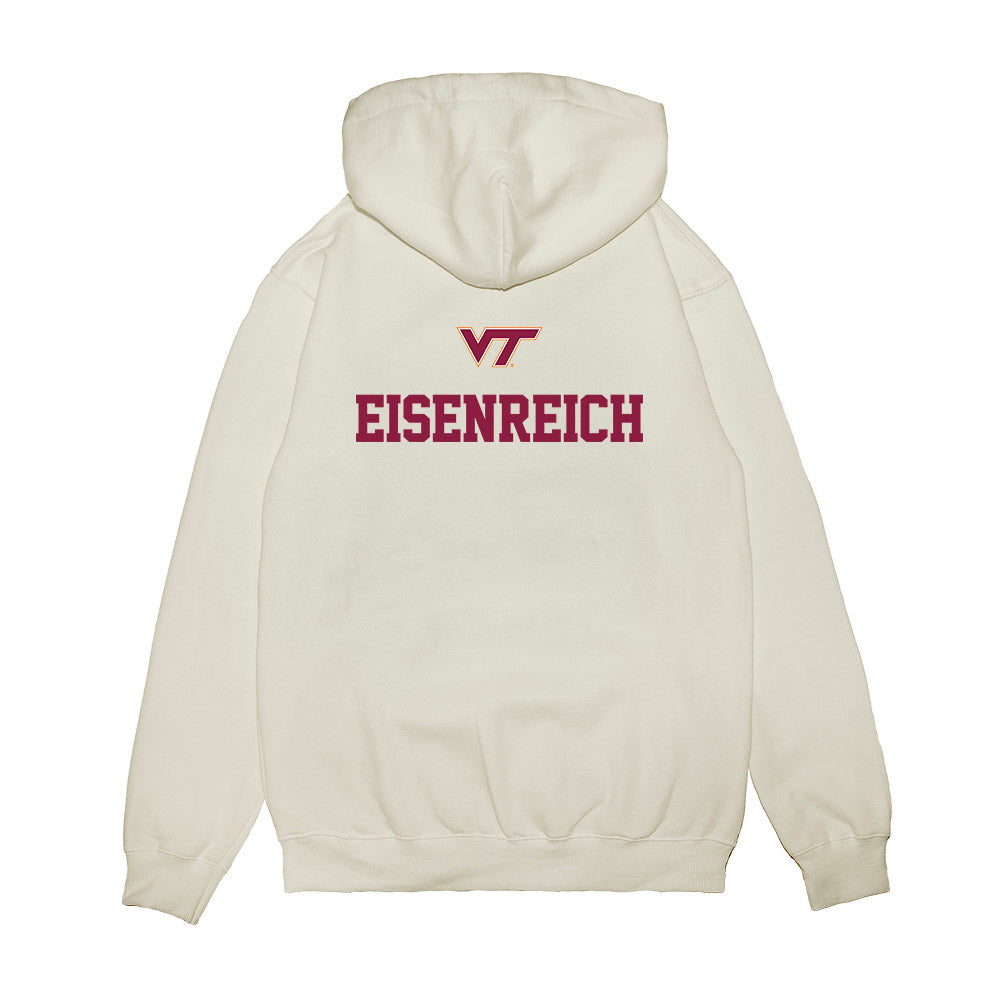 Virginia Tech - NCAA Baseball : Logan Eisenreich - USA Premium Hooded Sweatshirt-1