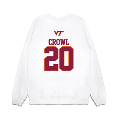 Virginia Tech - NCAA Baseball : Preston Crowl - USA Premium Crewneck Sweatshirt-1